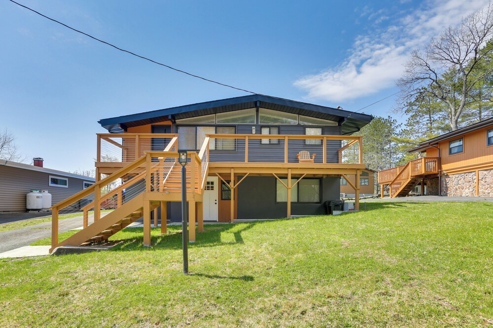 Walk to Kauneonga Lake: Home w/ Deck & Grill