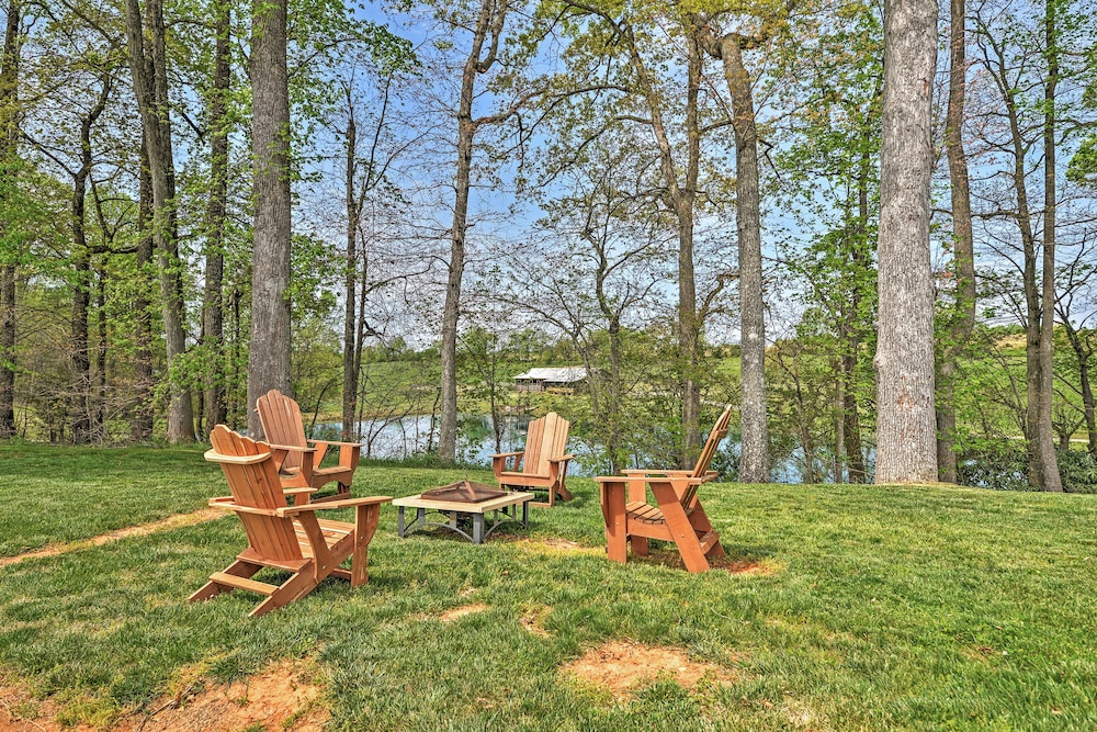 Dobson Farmhouse w/ Wraparound Porch & Fire Pit!