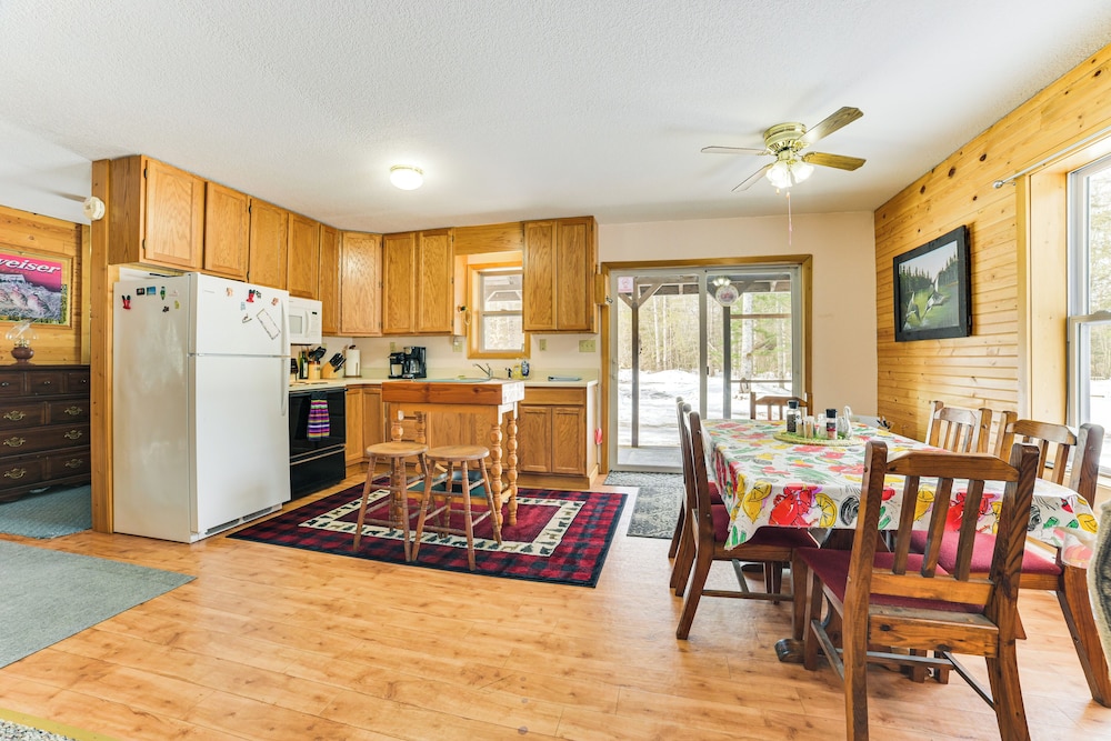 Near Lake Huron: Secluded Goetzville Cabin w/ Deck