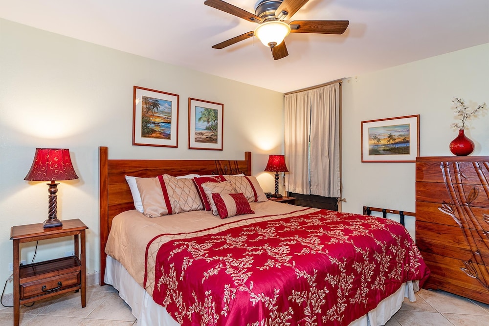 Kamaole Sands 2-204 - Dramatic Ocean and Courtyard Views, 1bd / 2ba, AC, Wi-fi
