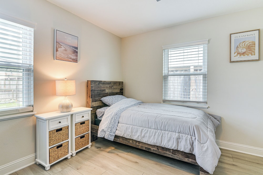 Steps to Seawall: Fenced Family Home in Galveston!