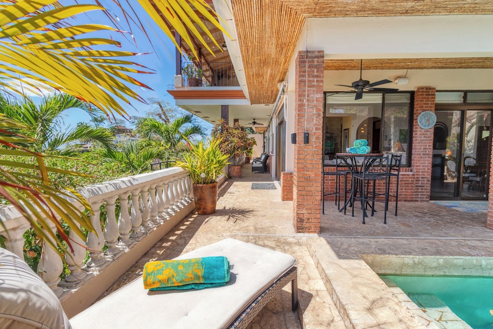 Oceanview Villa with Wrap-Around Terrace, Private Pool, Hot Tub, and Guesthouse
