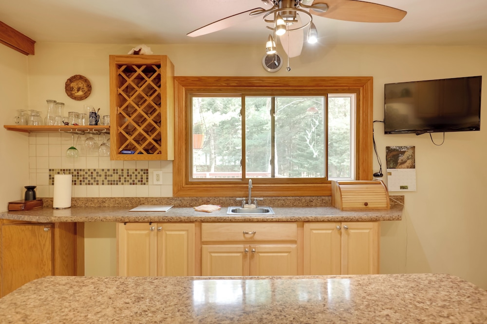 Dock & Views: Lakefront Family Home in Conover!