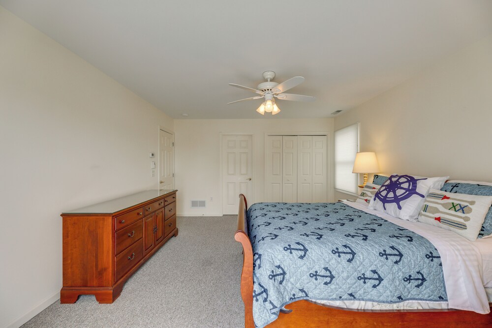 Waterfront Gem w/ Dock: 3 Mi to Fenwick Island Fun