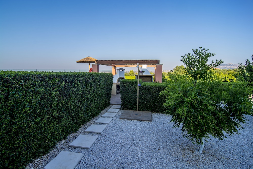 Cretan Vineyard Hill Villa Private Pool, Panoramic View, Beautiful Vineyard