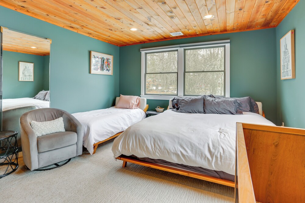 Swim, Hike & Ski: Waterfront Home in White Lake!
