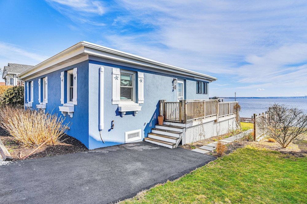 Dock, Sunrise View: Waterfront Home on Mt Hope Bay