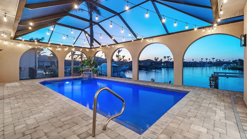 Punta Gorda Isles Vacation Home With Private Pool, Office, Canal W Dock 2 Bedroom Home
