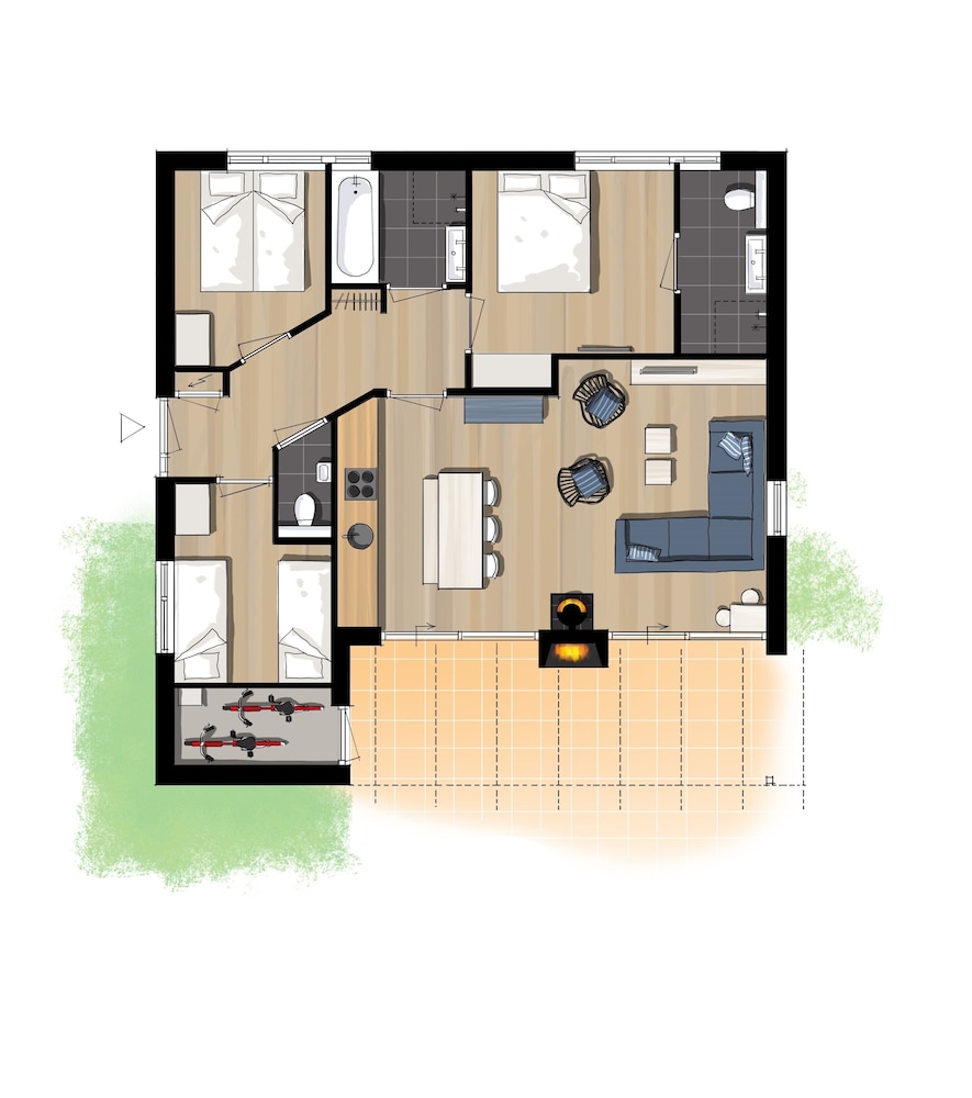 Beach Villa in North Holland With Patio