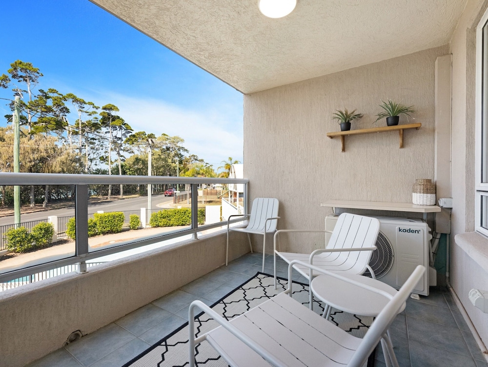 Bright Coastal Stay With Pool and Beach View