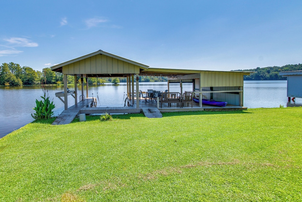 Private Dock + Fire Pit: Point A Lake Retreat!