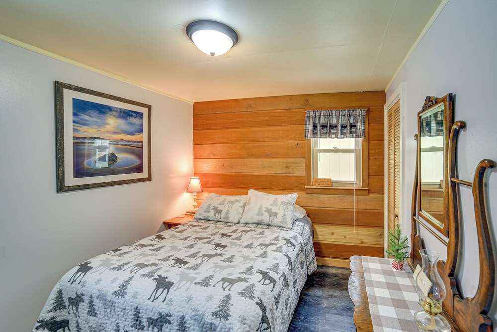 Ice Fish & Snowmobile: Riverfront Manistique Cabin