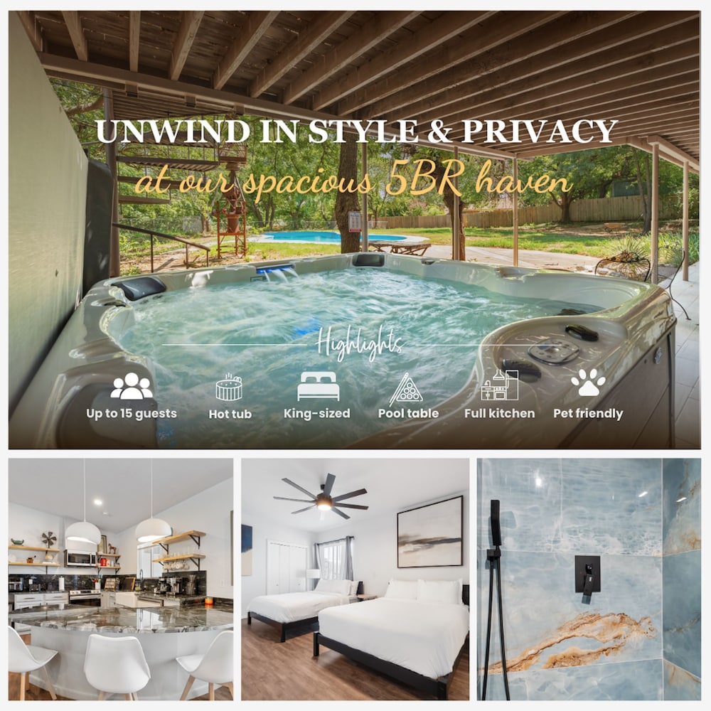 Family Home w Pool-hot Tub-large Yard-pool Table