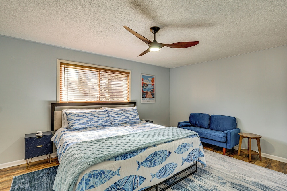Central Waterfront Home w/ Dock in Lake Ozark!