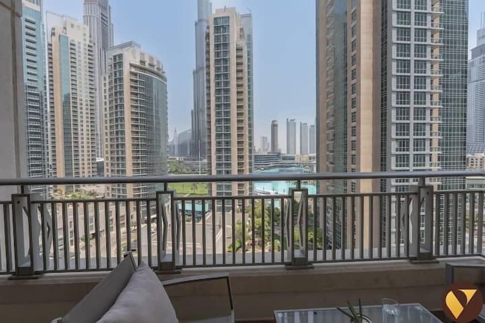 Downtown Balcony With Burj Khalifa View