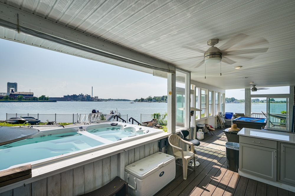 Weymouth Waterfront Getaway w/ Swim Spa & Hot Tub