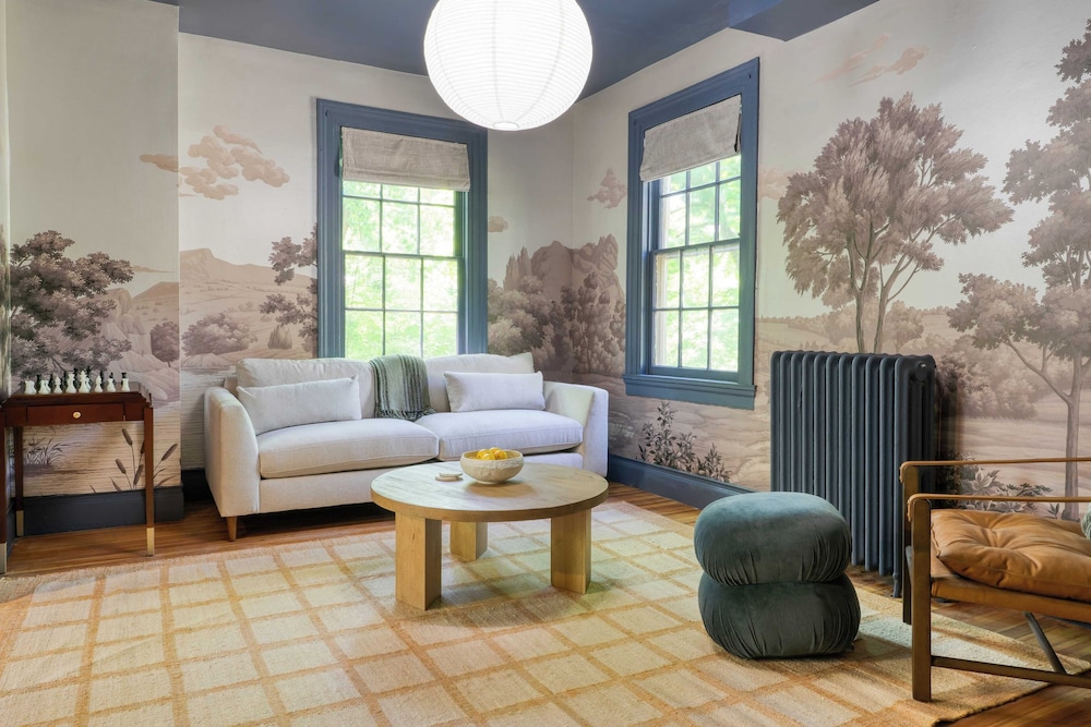 Relax in Style at Historic Modern on Main With Modern Amenities & Wooded Views