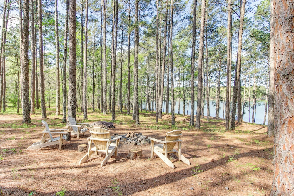 136 Private Acres: Lakefront Aiken County Home!