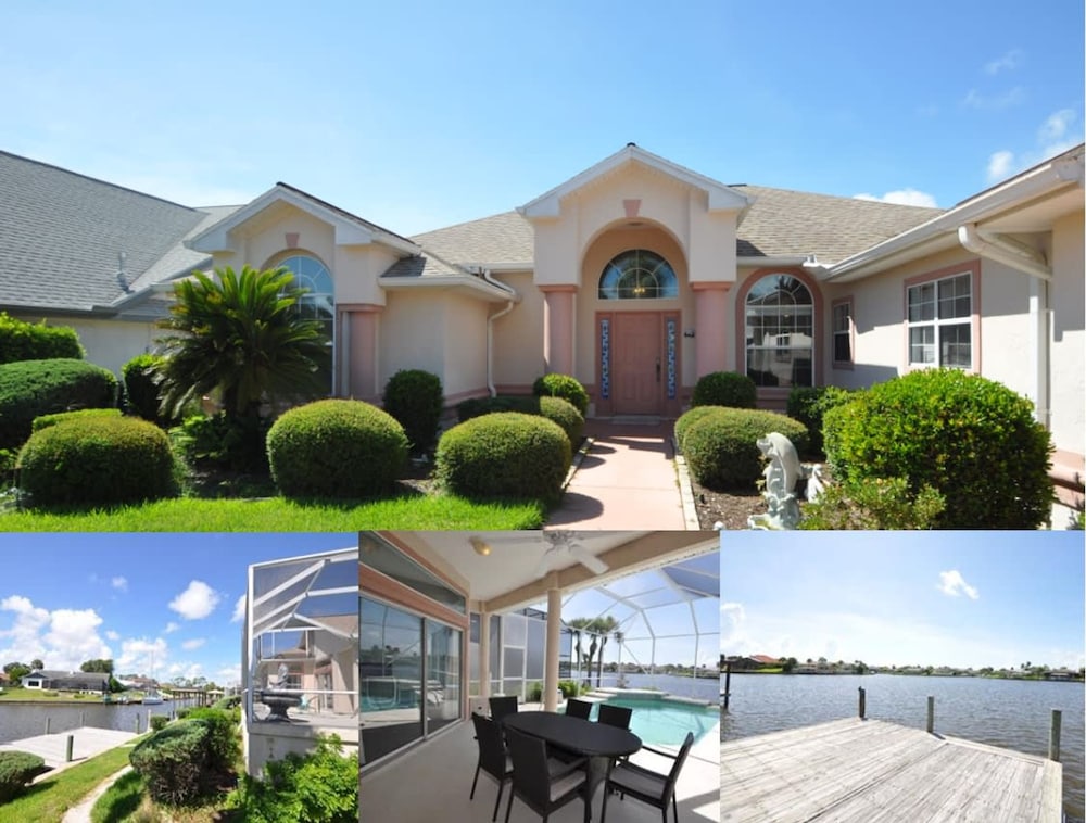 Canal Home w Heated Pool Dock