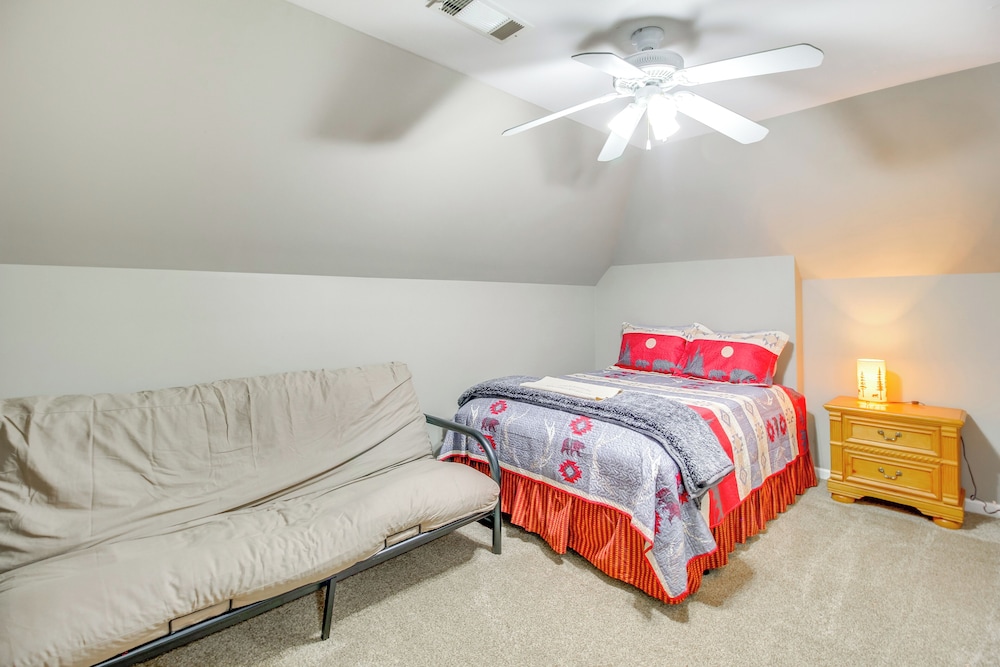 Game Room & Fire Pit: Riverfront Home in Ellijay!