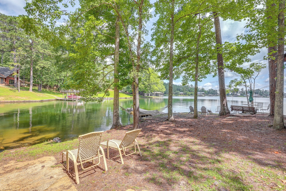 Dock + Stunning Views: Forested Lake Martin Cabin!
