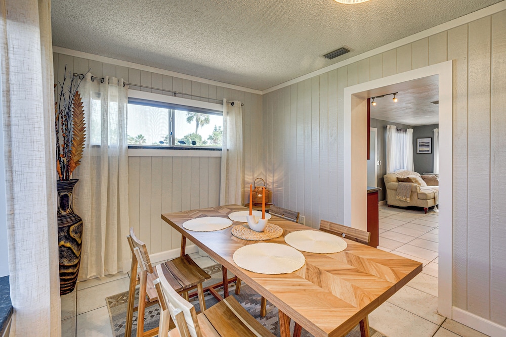 Steps to Sand! Ormond Beach Escape w/ Patio & BBQ