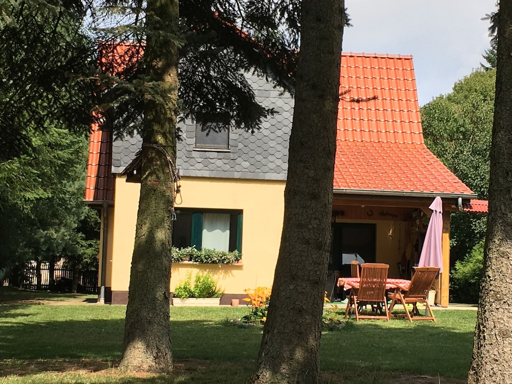 Ferienhaus Mirow-Lärz - Kamin Wald Ruhe