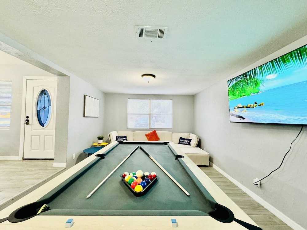 Family-friendly Fire-pit Pool Table Soccer
