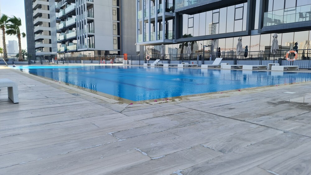 Marco Polo - Spacey Studio With Balcony at JVC | Pool & Gym