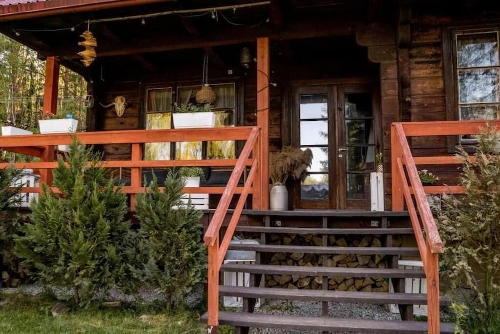 In The Woods Lodge With hot tub Inside Puszcza Knyszyśnka - Two-bedroom Villa