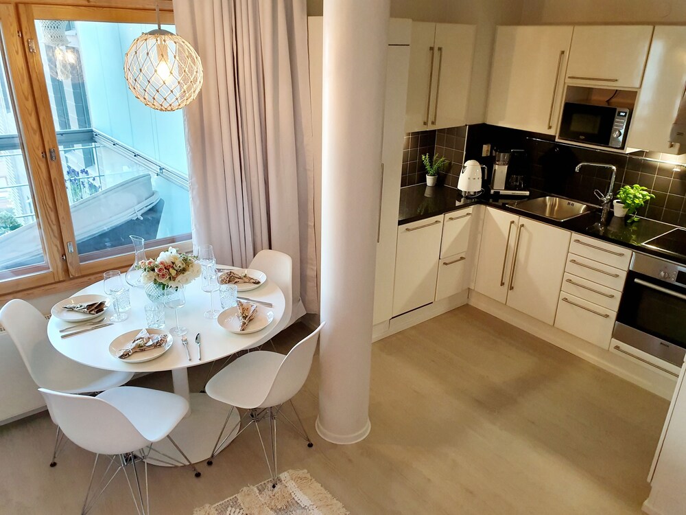 Superb 1BR home with sauna and terrace view 5
