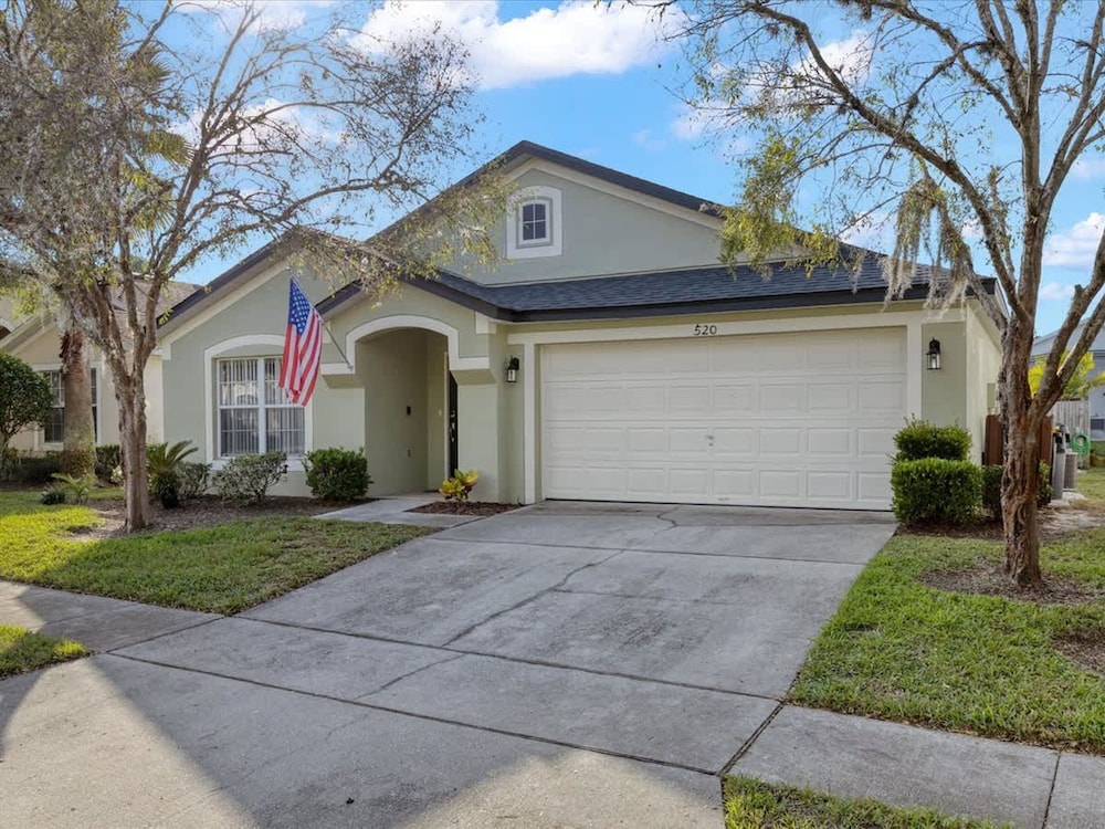Villa Minutes From Disney 4bd 3Bt Private Pool Games