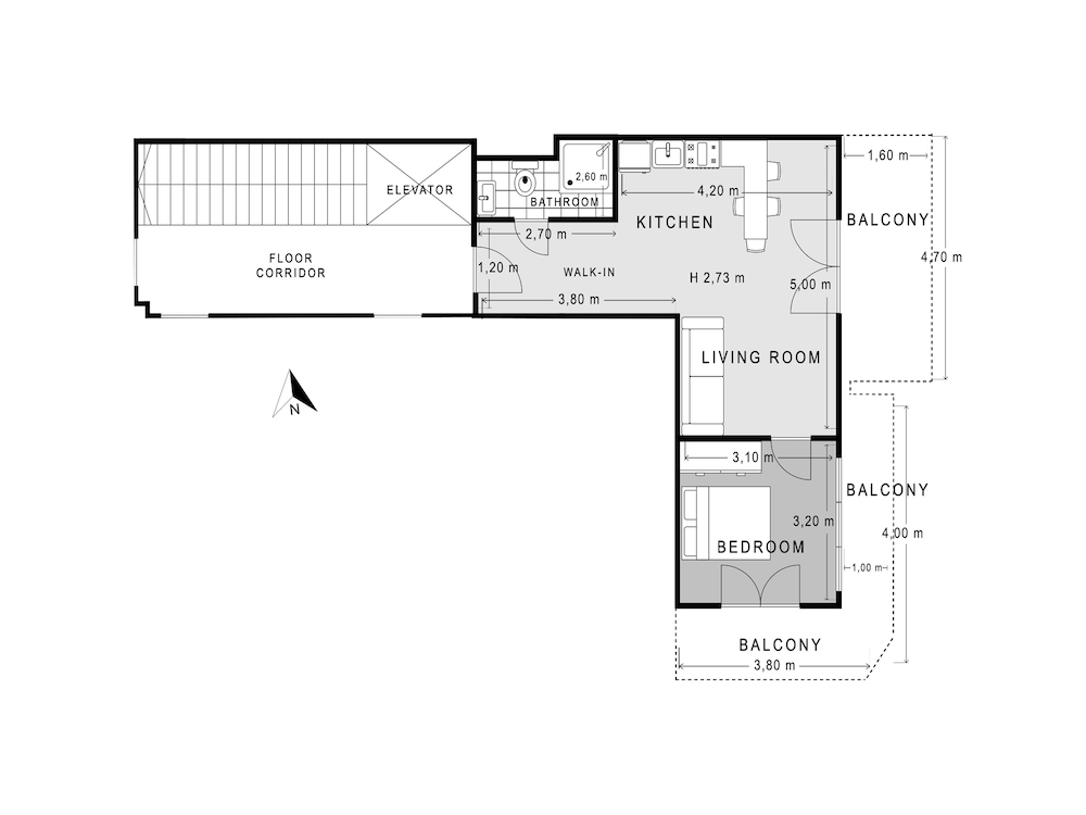 Sanders Arch - Inviting 1-bdr Apt w Balcony photo 4