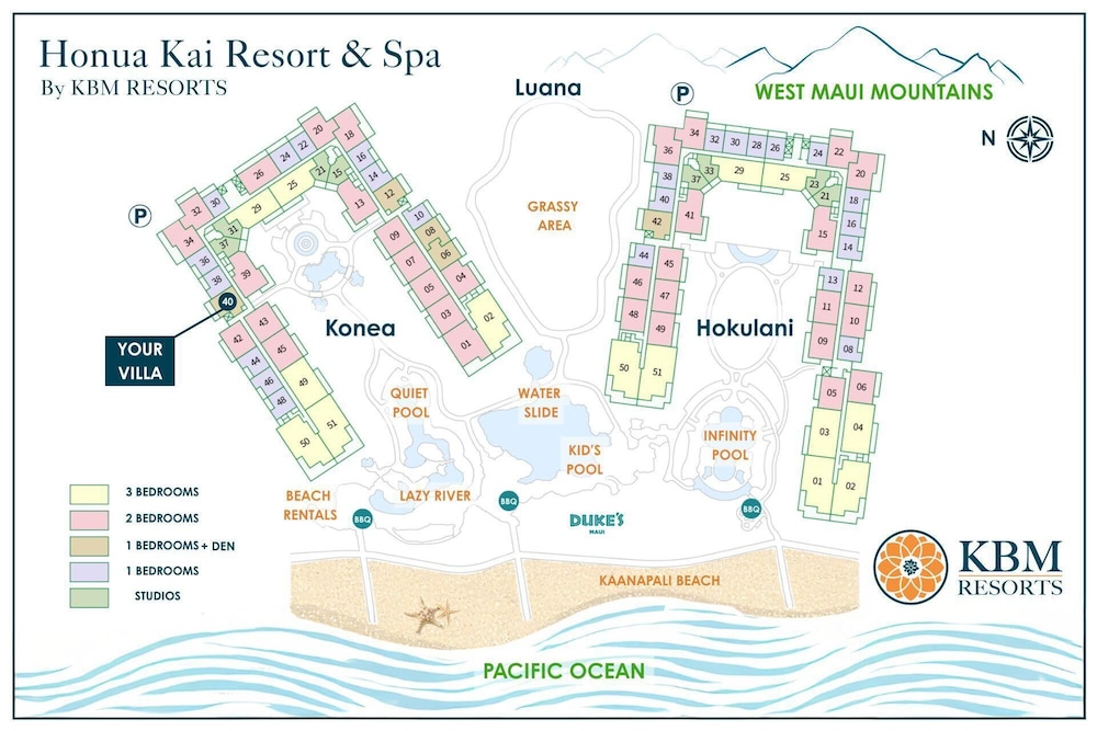 Honua Kai Konea 2 Free Rental Cars KBM Resorts Easy Pool Access 2 Units, 4 Bedrooms Ml-1955