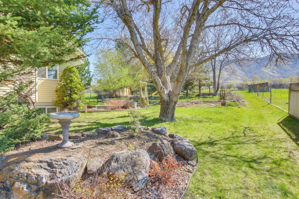 5 Mi to Downtown Logan: Scenic Retreat w/ Patio