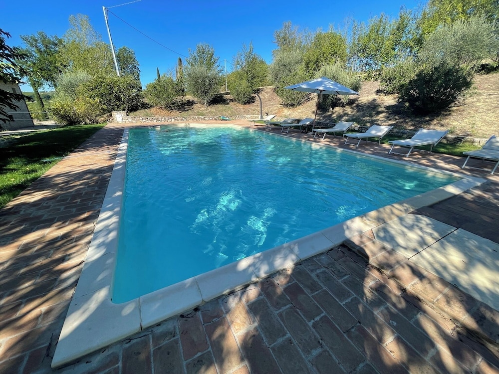 Detached Villa With Games Room, Pool, and Panoramic Views in San Damiano