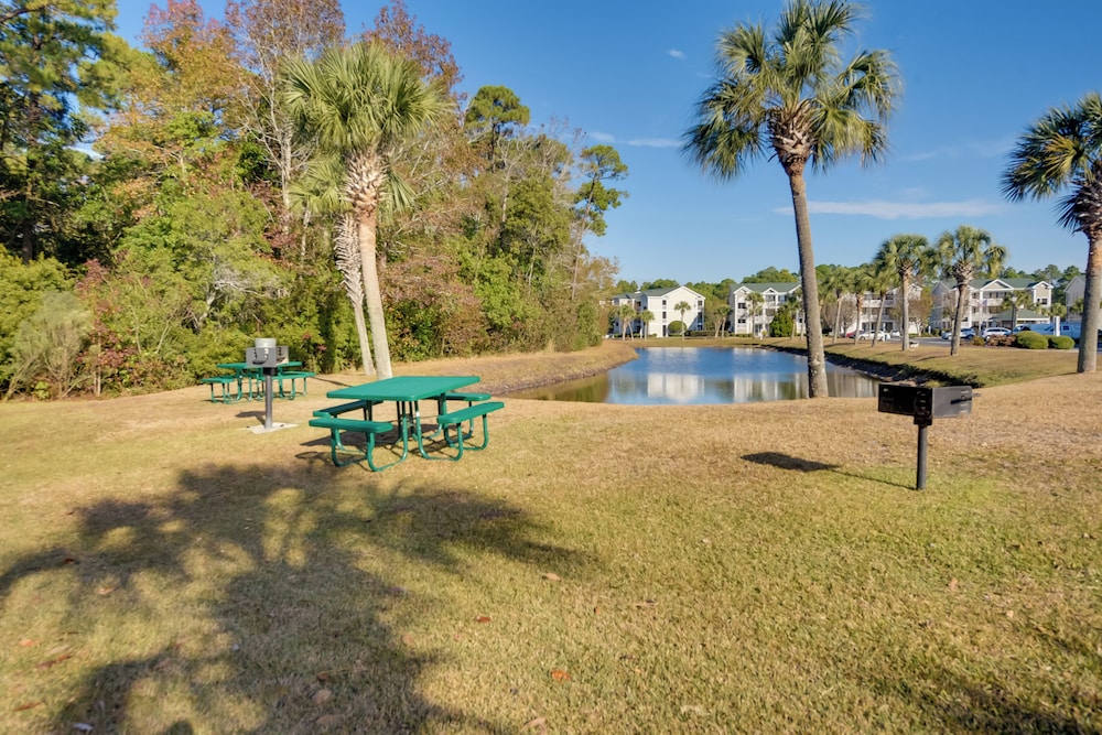 Pond Views & Community Perks: Sunset Beach Condo!