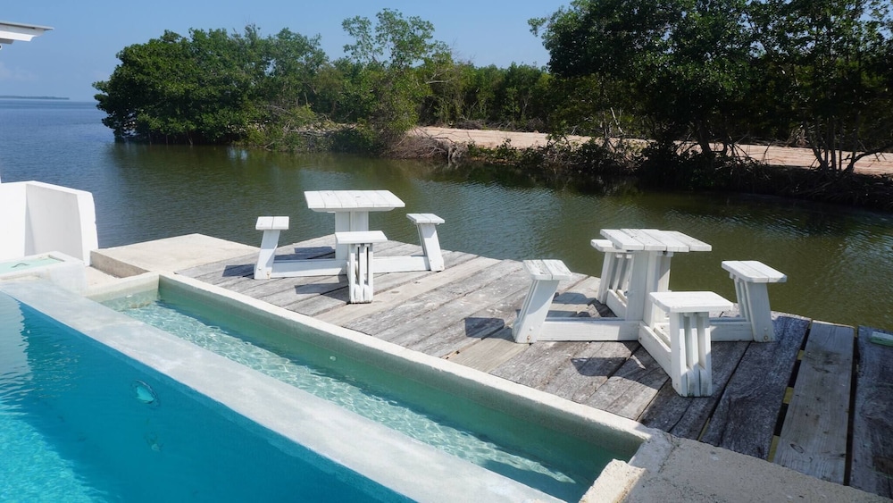 See Belize Seabreeze Sea View Studio With Balcony, Pool & Overwater Deck, 2nd FL
