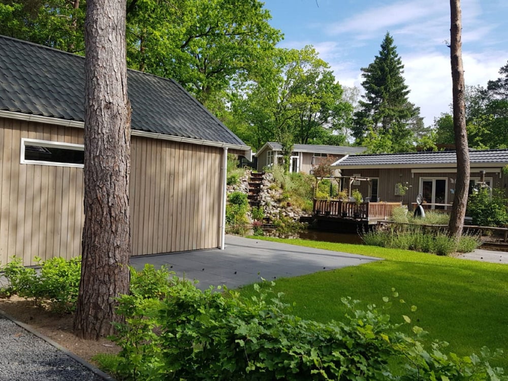 Forest Lodge in Nature With Pond Views view 3