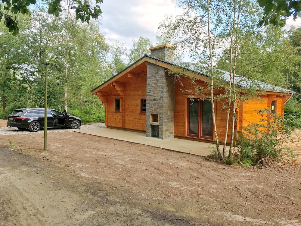 Modern, Wooden Chalet With Wood Burning Stove, in the Forest