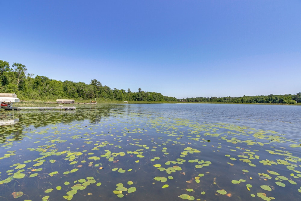 'woman Lake Chain Retreat' w/ Deck & Dock!
