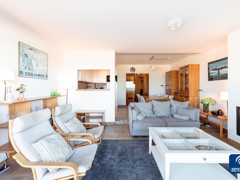 Apartment on Belgian Coast With Sea View