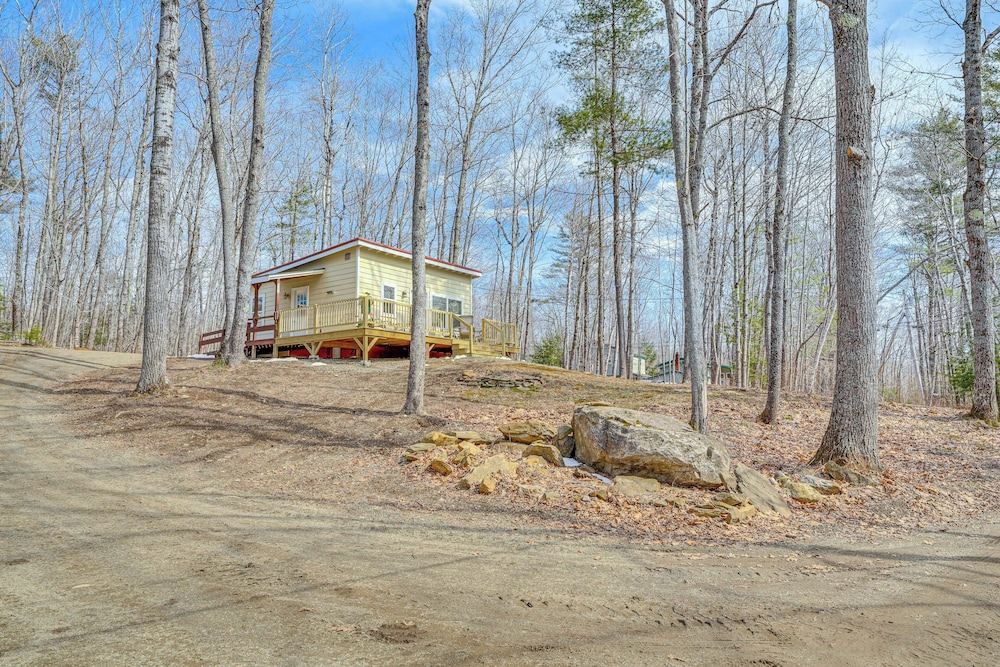 Private Dock & Deck: Tranquil Dam Pond Cottage!