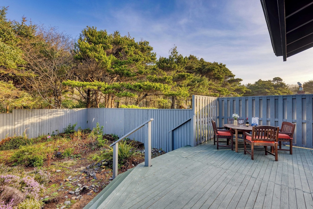 Half Block to Beach w/ Oceanview, Patio + Balcony The Shore Pine by Avantstay