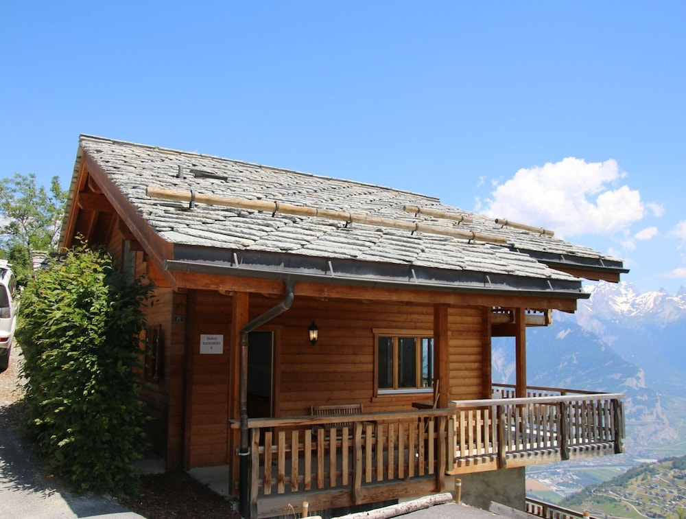 Chalet Nestled in Mountains and Garden
