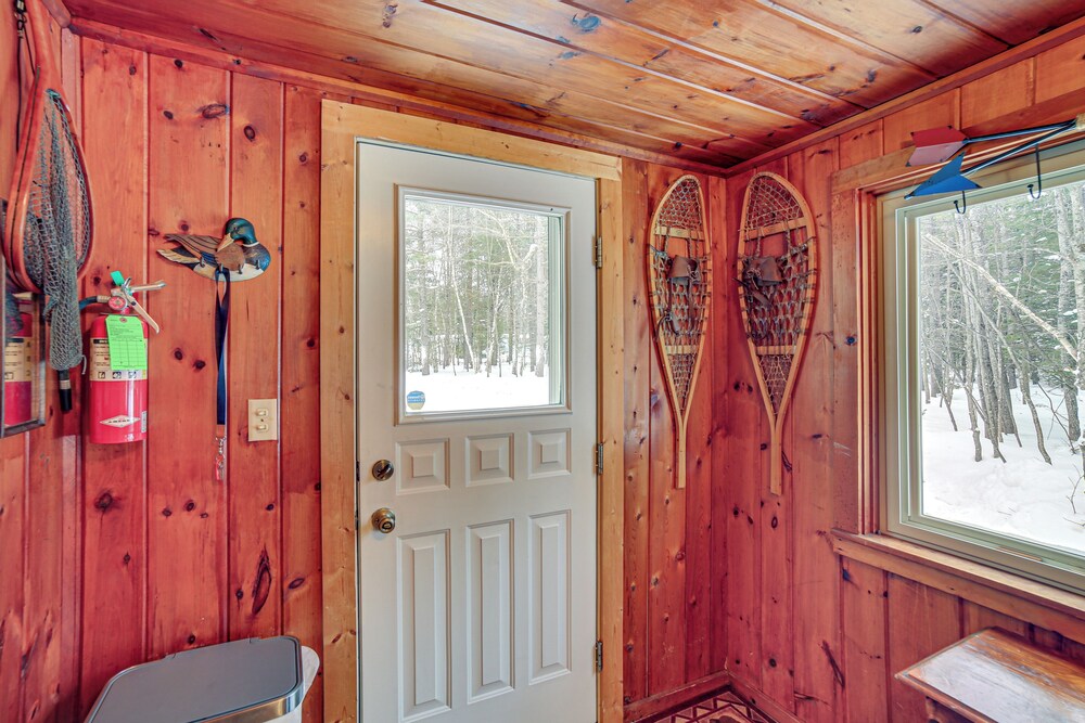 Ice Fish & Snowmobile: Riverfront Manistique Cabin