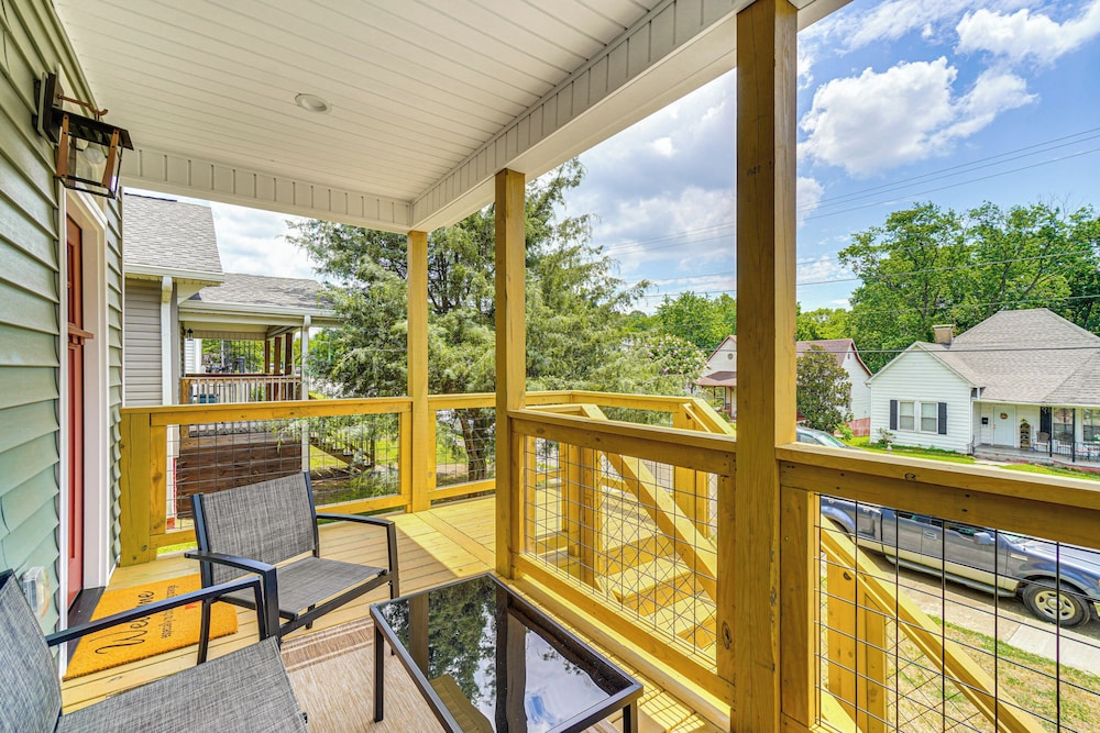 2 Mi to UT: Modern Retreat w/ Covered Porch