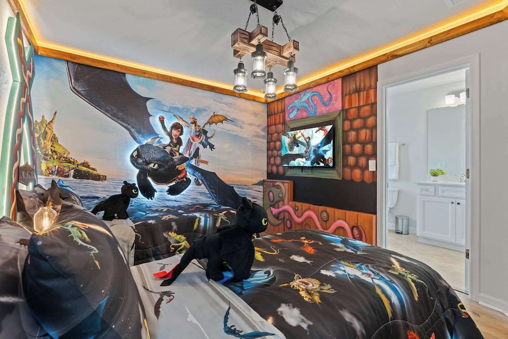 Epic Family Villa Pool Theater Themed Bedrooms