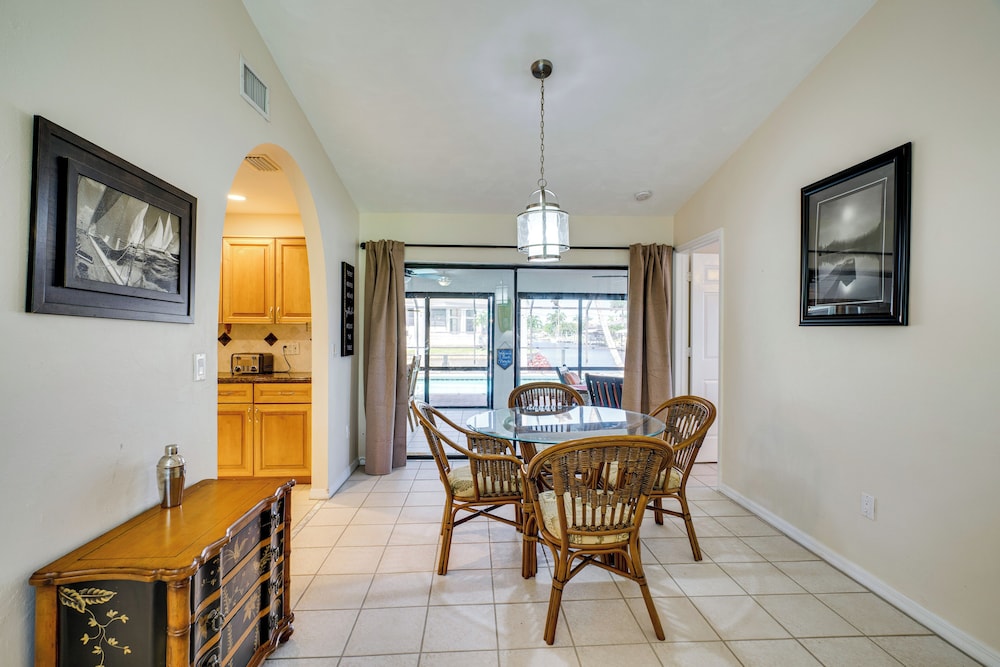 Canal-front Gem w/ Lanai & Dock in Cape Coral