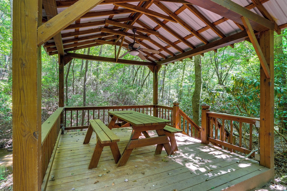 Hot Tub, Decks & Creek Access: Mccaysville Cabin!